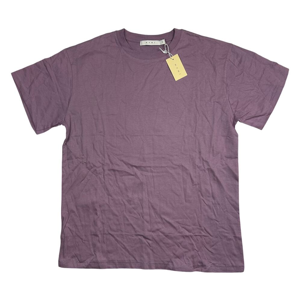 MNML Vintage Boxy Tee Mens Small Rose Pink Purple Oversized Streetwear Shirt NWT